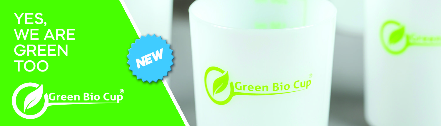 100% recyclable disposable Bio mixing cups, No fossil raw materials are used. Free samples available
